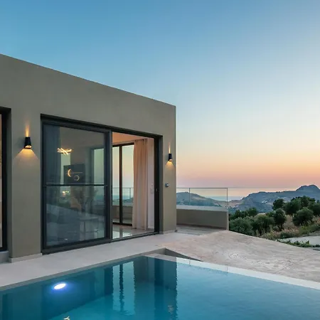 וילה Sigma Villa, Private Swimming Pool Garden, Panoramic Sunset *